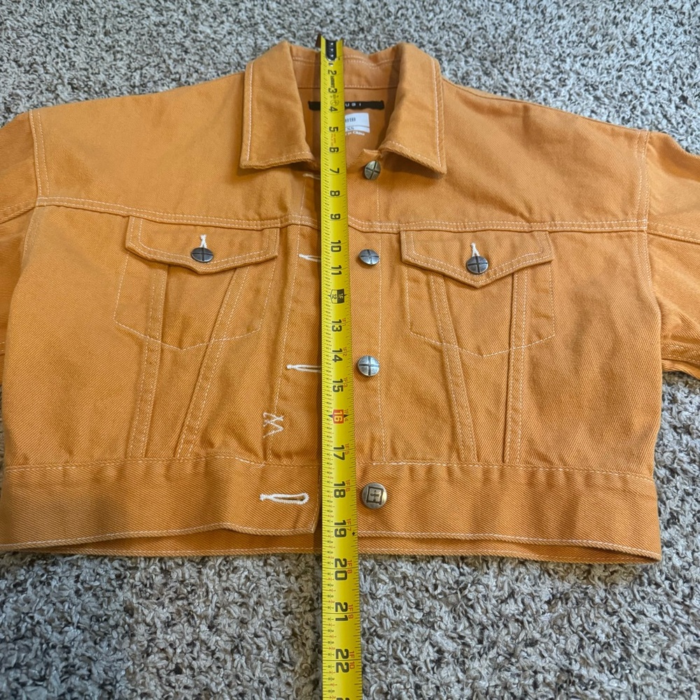 Ksubi World Tour Collection Billie Cropped 80’s Style Denim Jacket Size XS - Picture 6 of 13